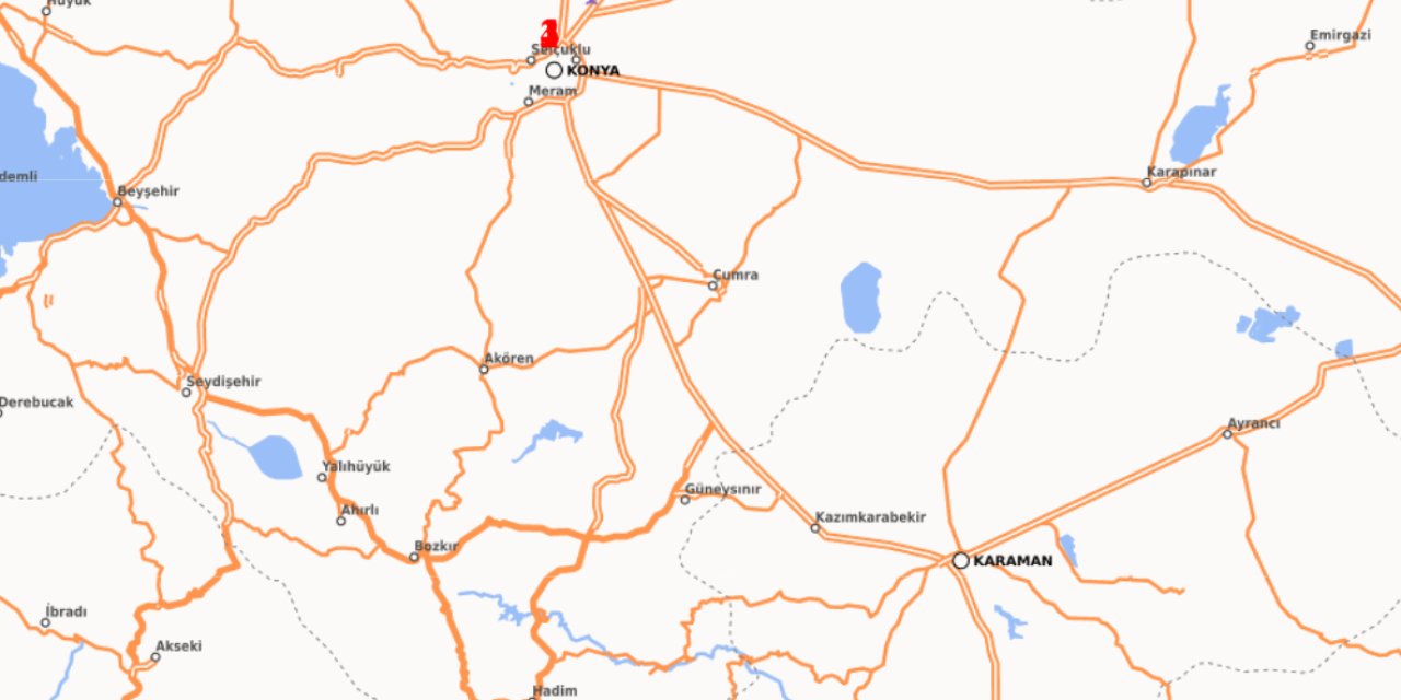 Konya'da bu yolu kullanan sürücülere uyarı geldi