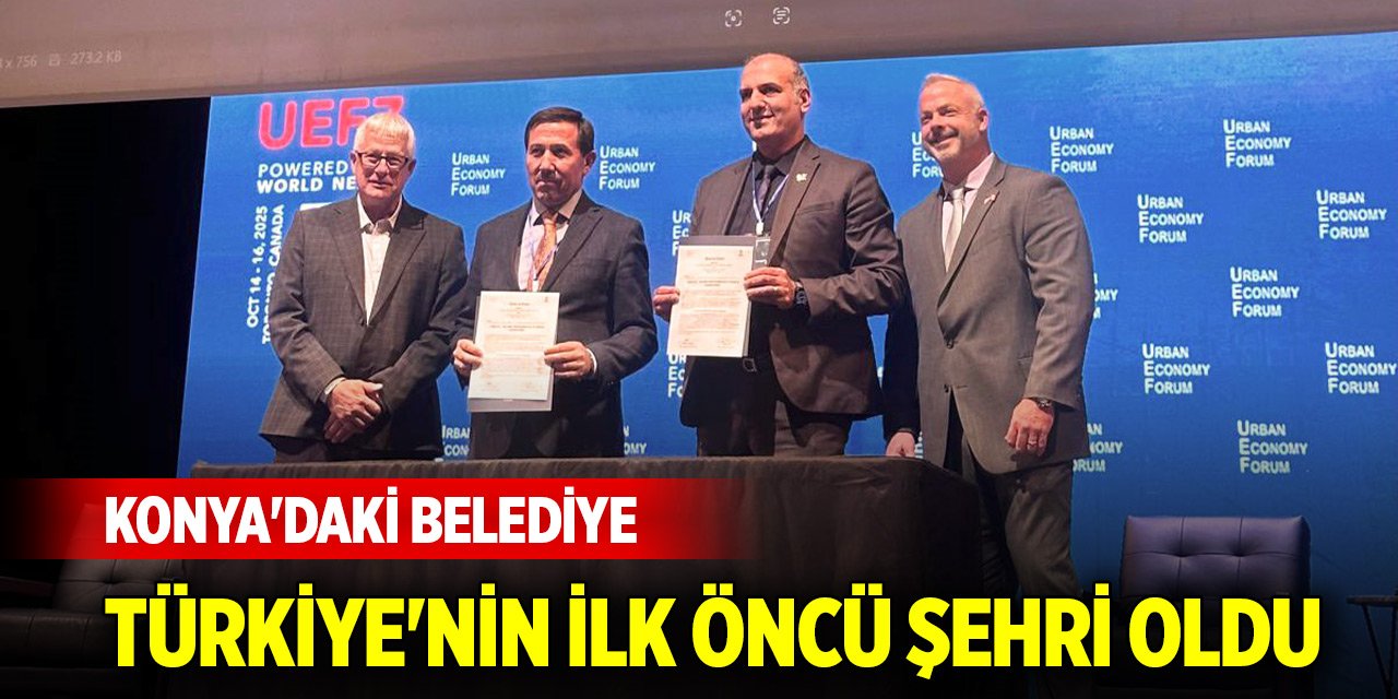 Konya'daki belediye Türkiye'nin ilk öncü şehri oldu