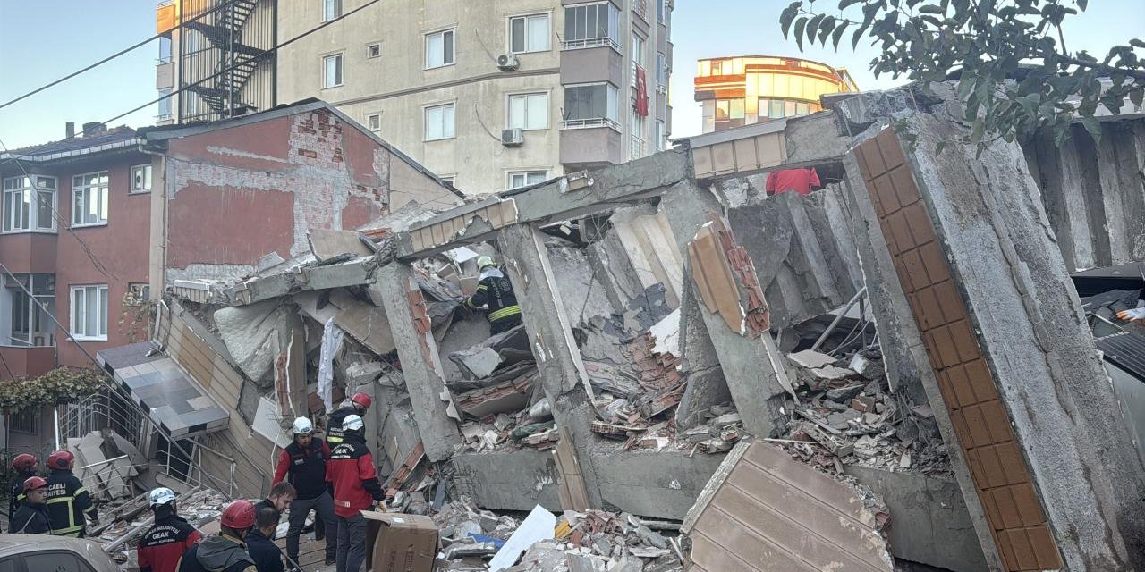 Gebze'de çöken bina ile ilgili soruşturma başlatıldı