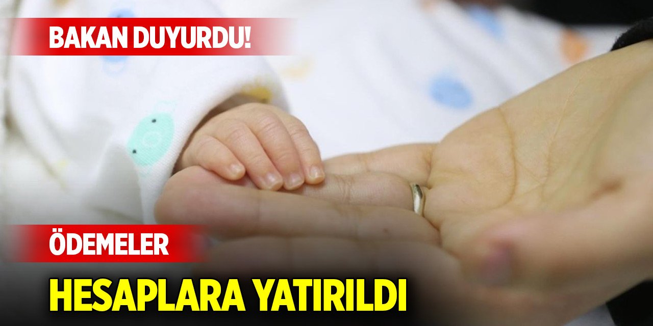 Ekim ayı doğum yardımı ödemeleri hesaplara yatırıldı