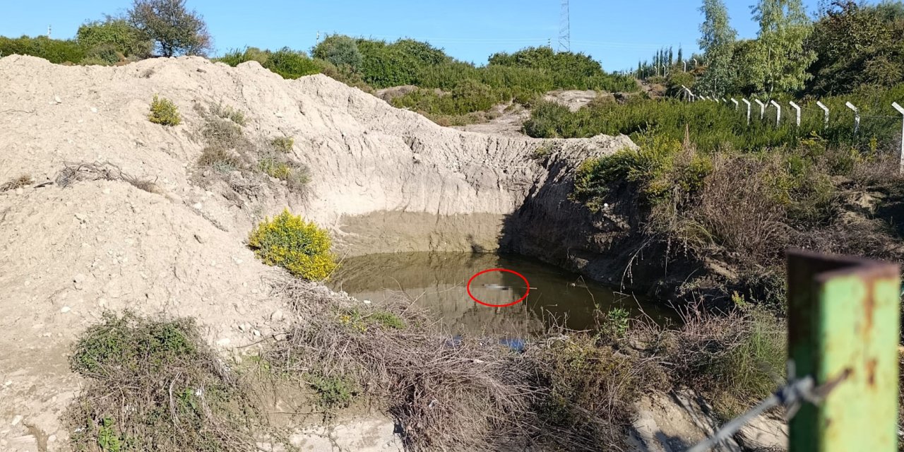 Su dolu çukurdan kadın cesedi çıktı