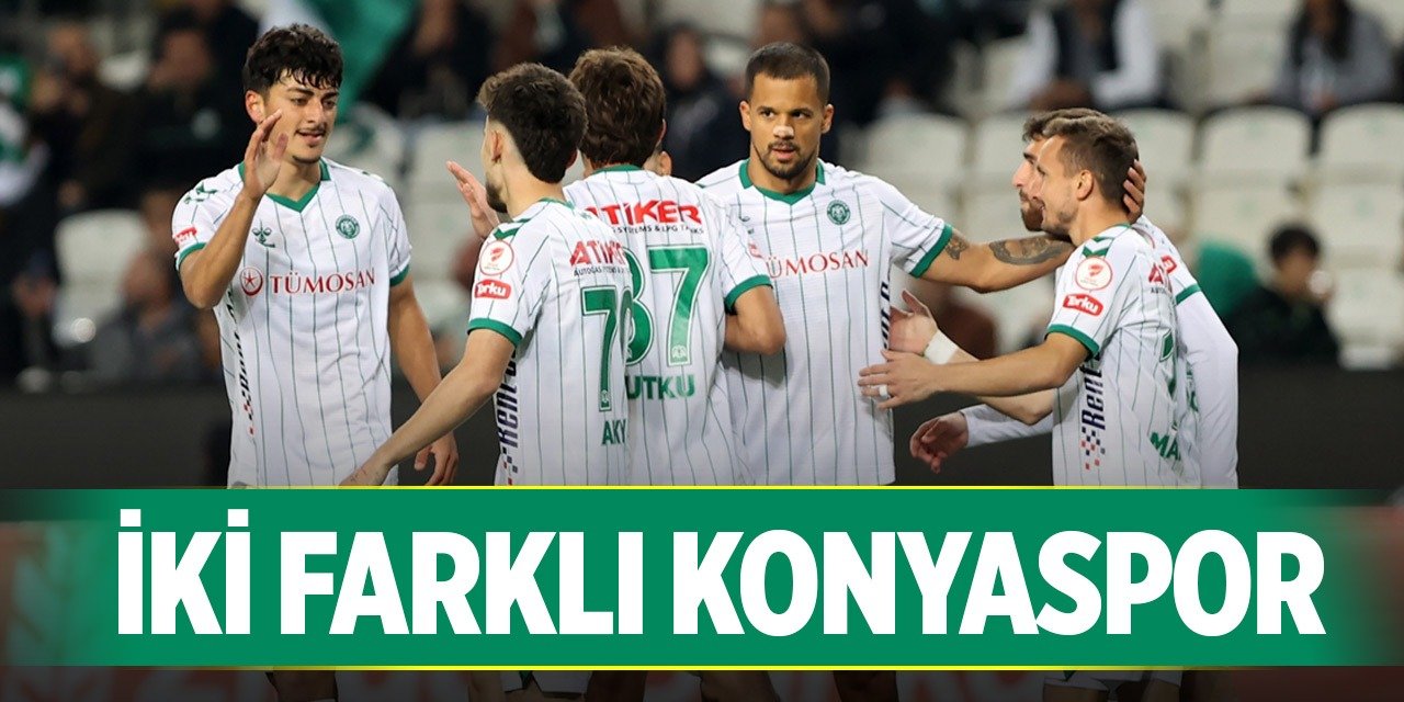 Konyaspor deplasmanda başka, evinde başka oynuyor
