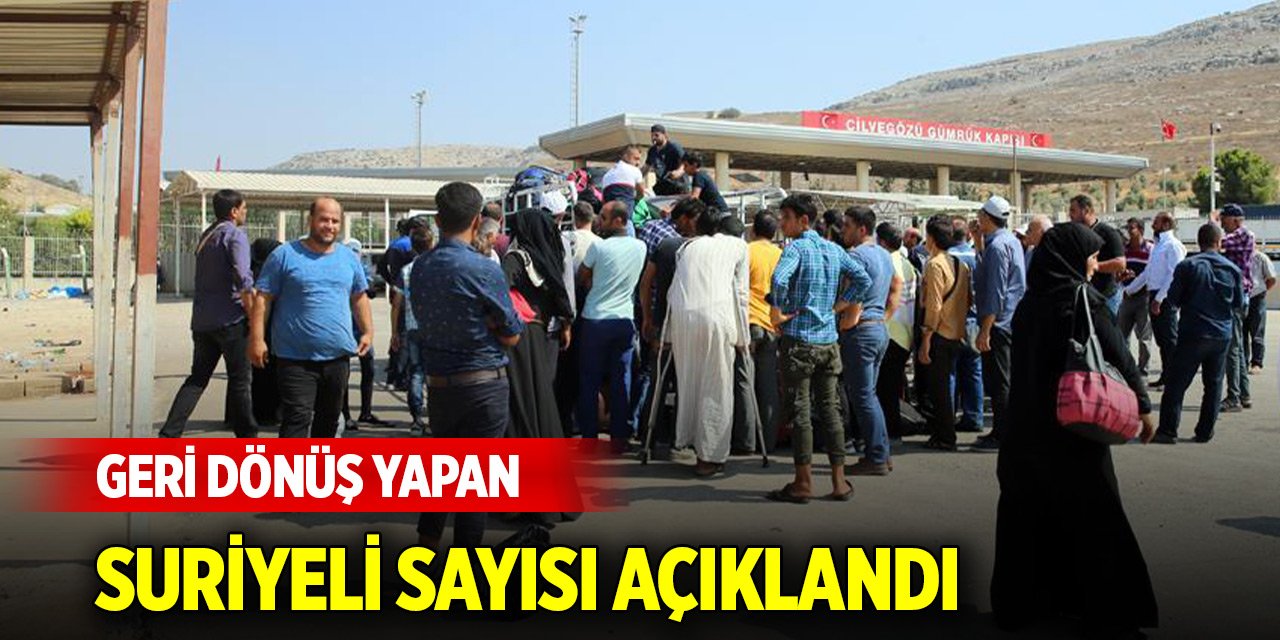 Bakan Yerlikaya, 8 Aralık’tan bugüne geri dönüş yapan Suriyeli sayısını açıkladı