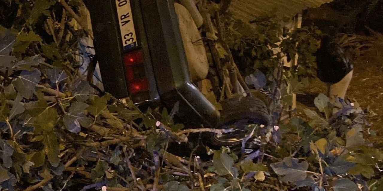 Otomobil takla atıp, eve çarptı sürücü öldü
