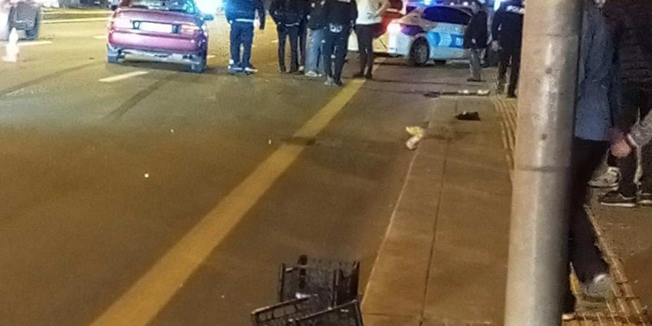 Karşıdan karşıya geçerken aracın çarptığı yaya yaralandı