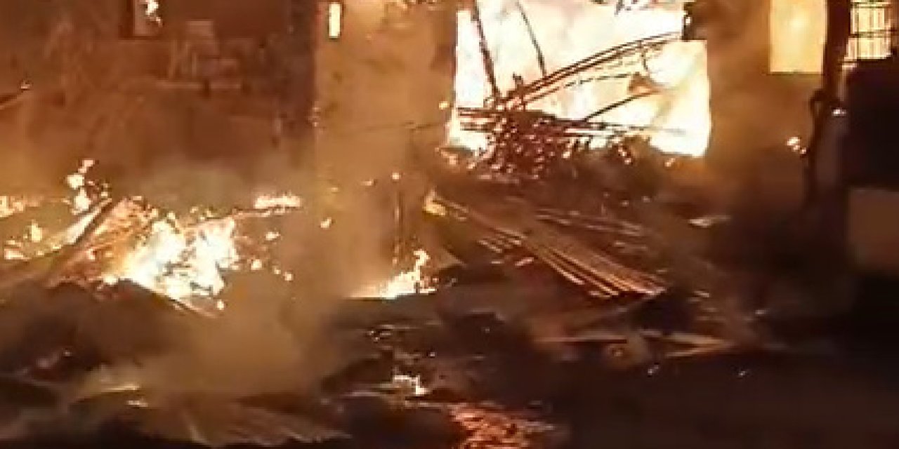 Ev yangını; görme engelli İlhami öldü