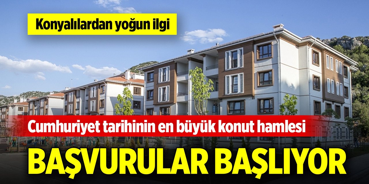 Cumhuriyet tarihinin en büyük sosyal konut hamlesinde başvurular başlıyor