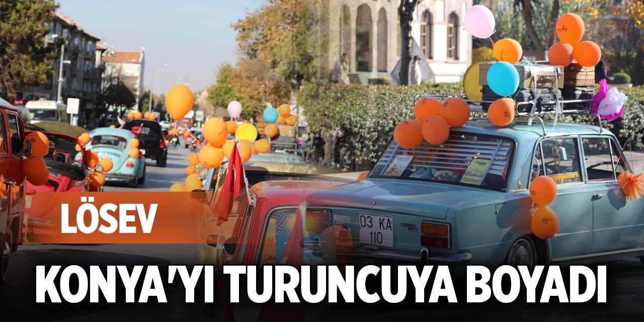 LÖSEV, Konya'yı turuncuya boyadı
