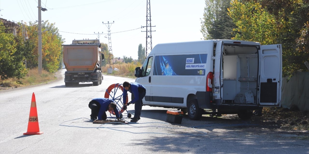 Konya'da Mobil Fiber Optik Aracı hizmet veriyor
