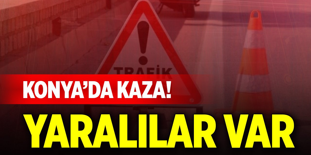Konya'da şarampole devrilen otomobildeki 4 kişi yaralandı