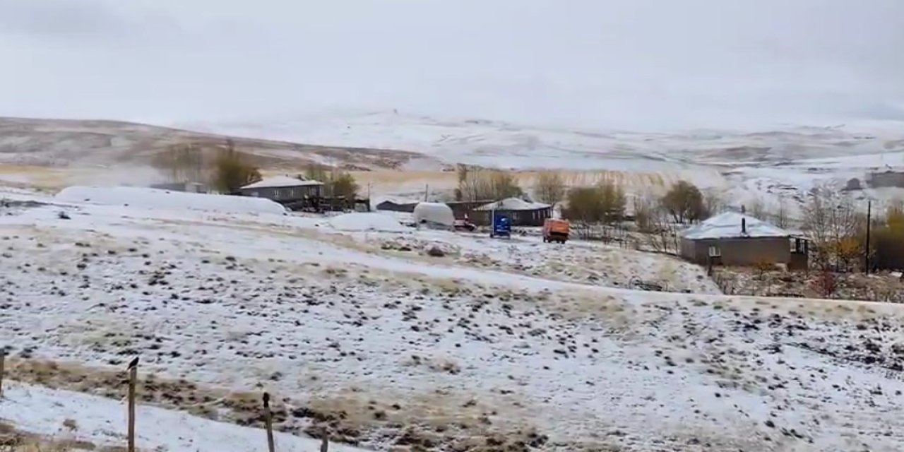 Köyler beyaza büründü