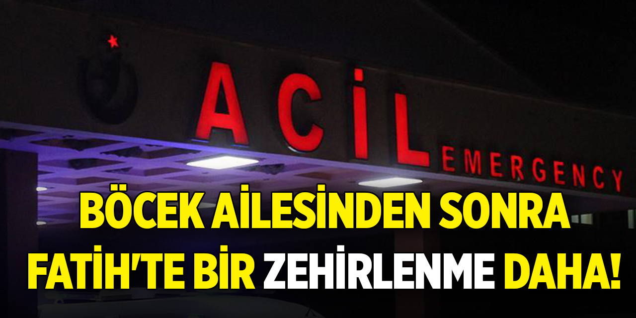 Böcek ailesinden sonra Fatih'te bir zehirlenme daha!