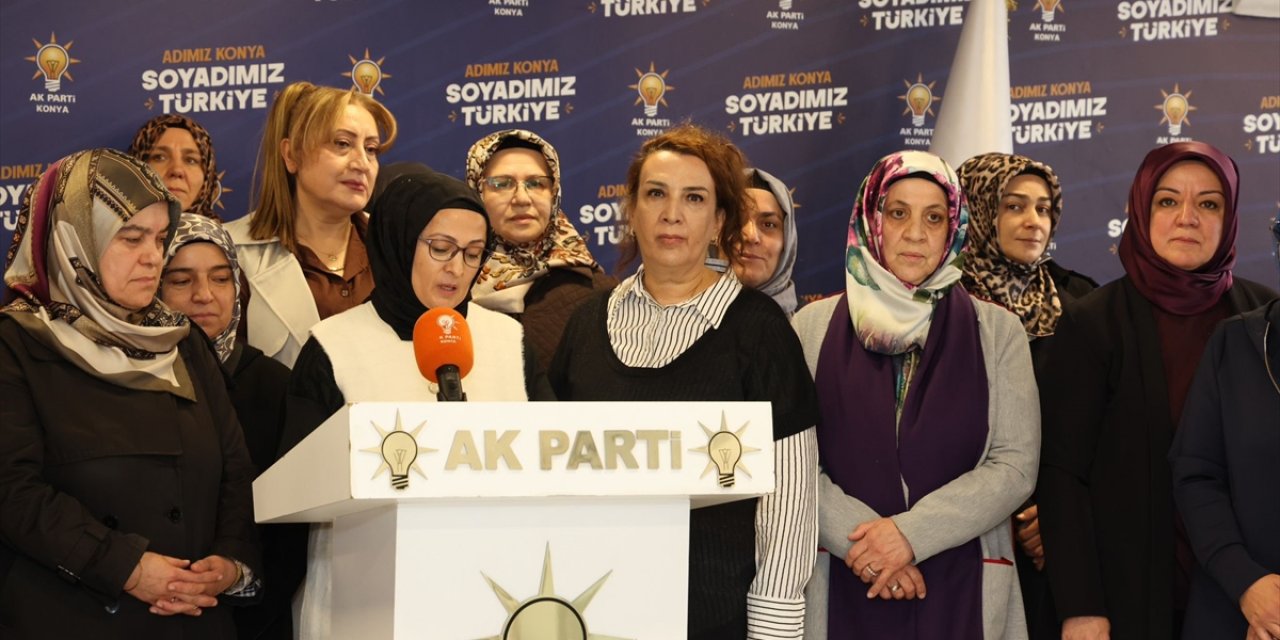 AK Parti Konya Kadın Kolları'ndan Kadına Yönelik Şiddetle Mücadele mesajı
