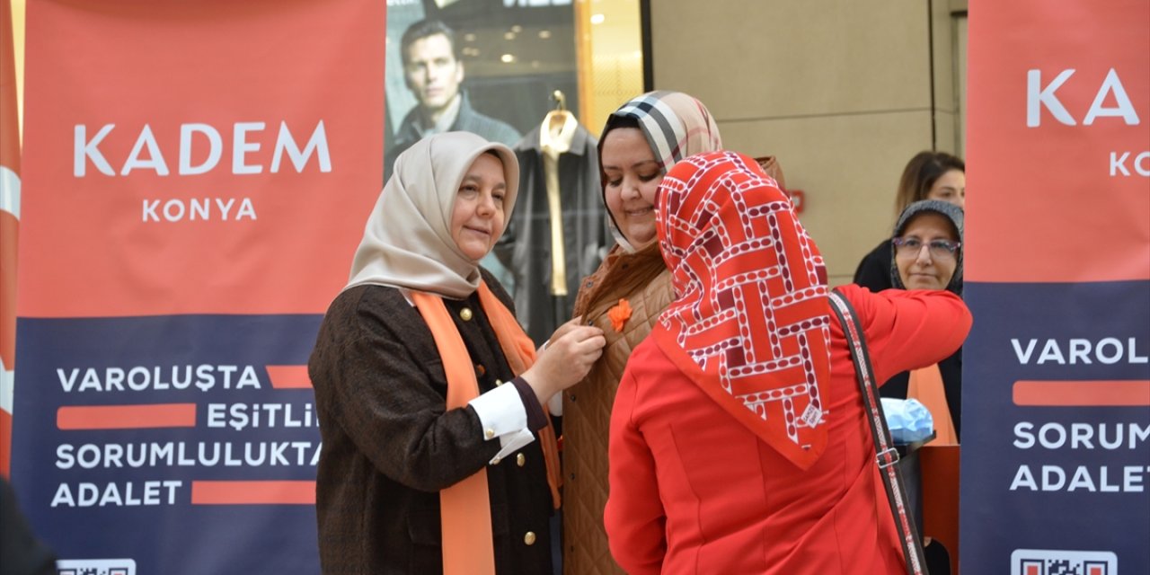 Konya'da Kadına Yönelik Şiddetle Mücadele ve Dayanışma Günü etkinliği yapıldı