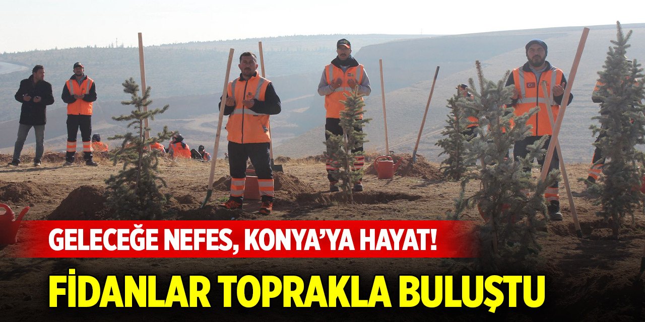 Geleceğe nefes, Konya’ya hayat! Fidanlar toprakla buluştu