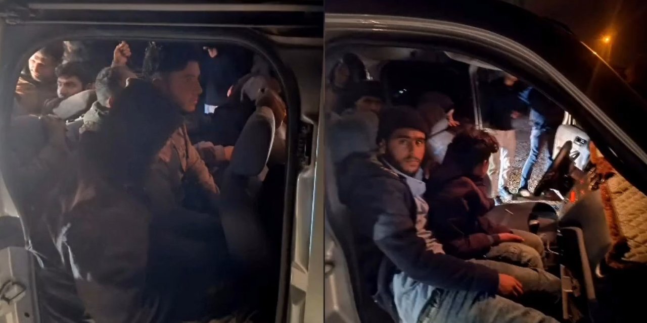 13 kaçak göçmen yakalandı