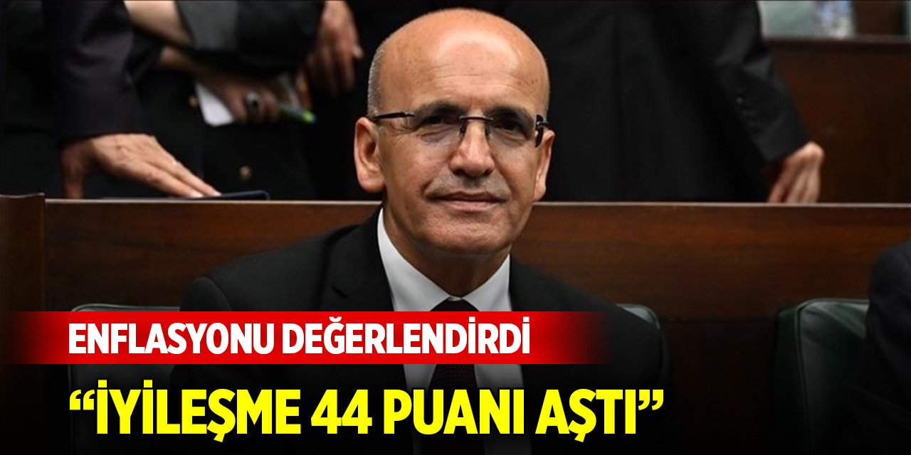 Bakan Şimşek, enflasyon rakamlarını değerlendirdi: İyileşme 44 puanı aştı