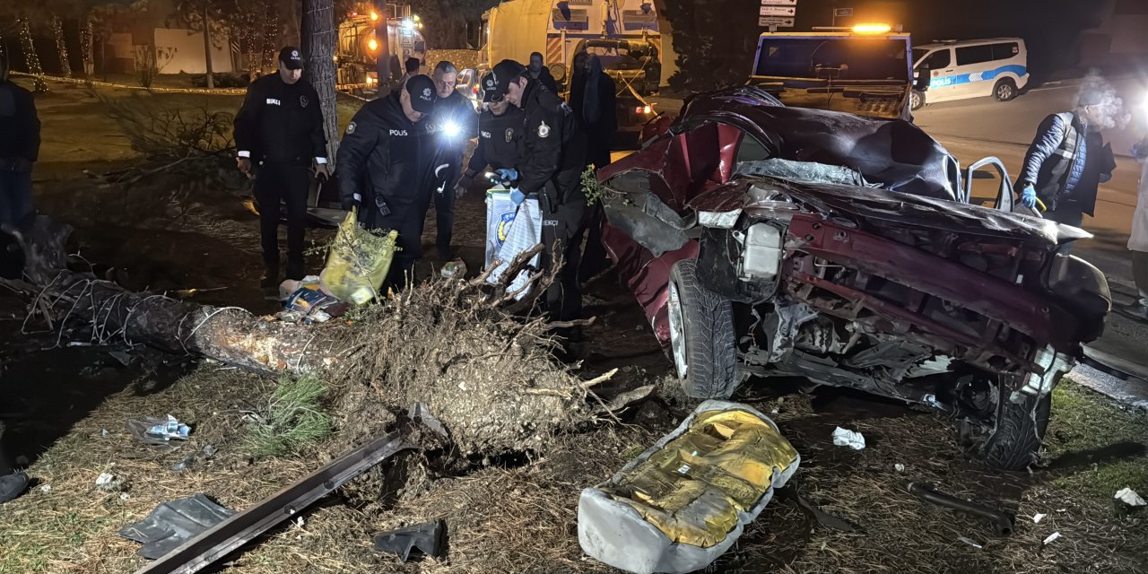 Karabük'te otomobil, refüjdeki ağaca çarpıp ters döndü: 1 ölü