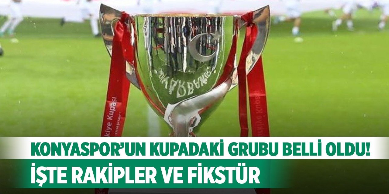 Konyaspor’un Türkiye Kupası’ndaki grubu belli oldu: İşte rakipler ve fikstür