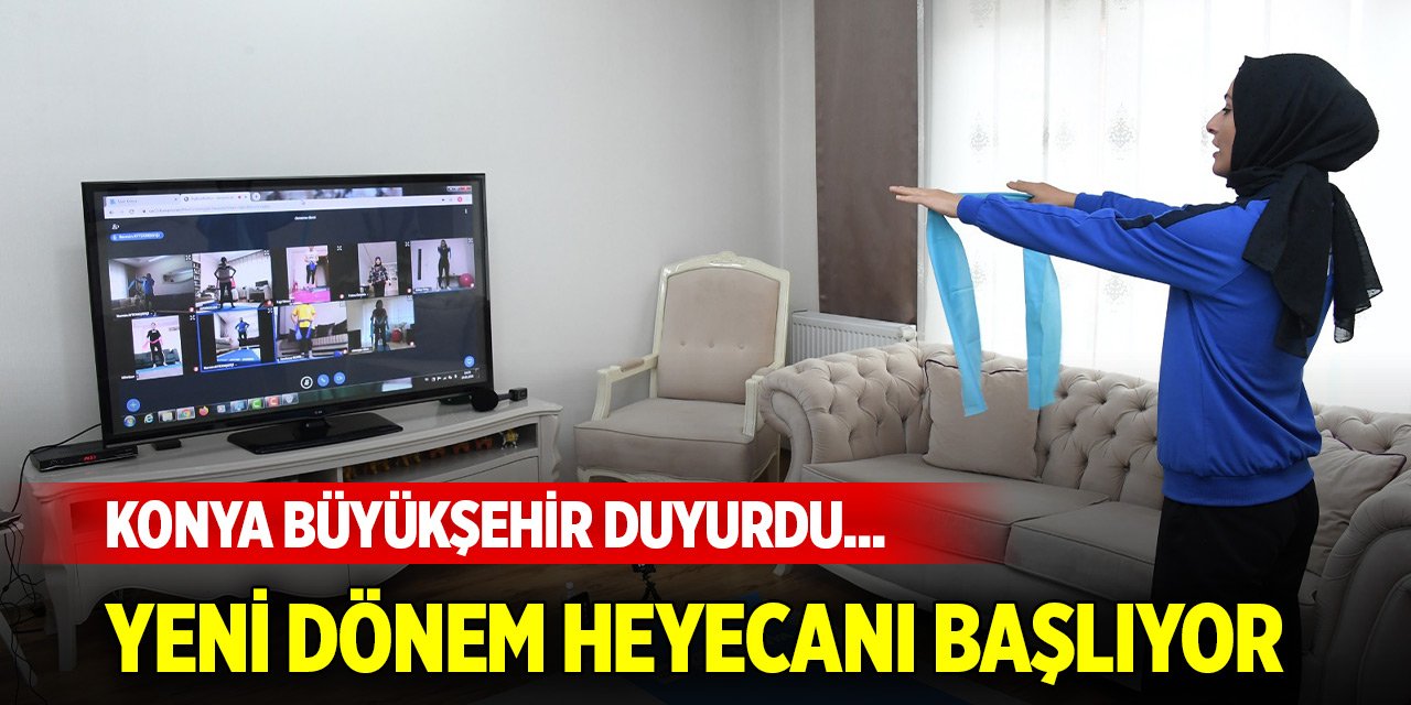 Konya Büyükşehir duyurdu... Yeni dönem heyecanı başlıyor