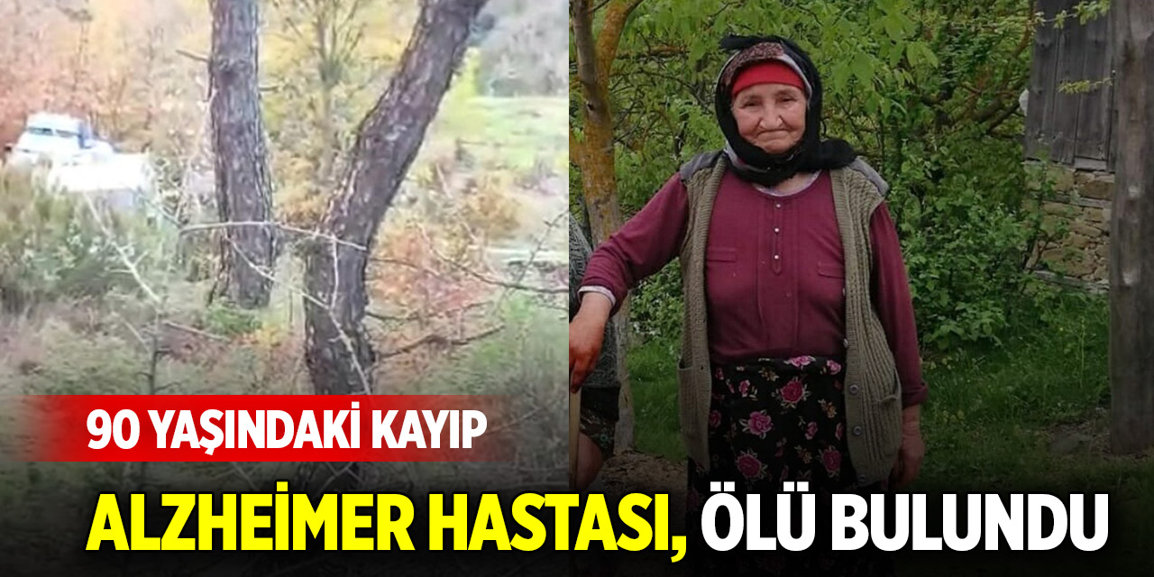 90 yaşındaki kayıp Alzheimer hastası, ölü bulundu