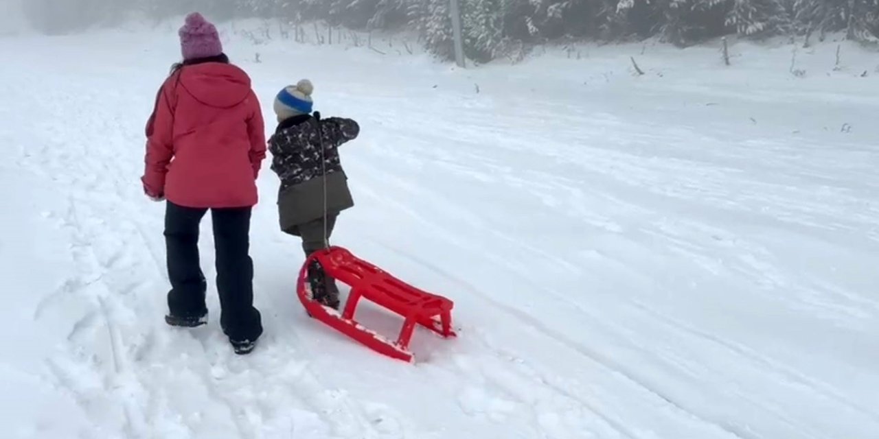 Kars’ta kar coşkusu: