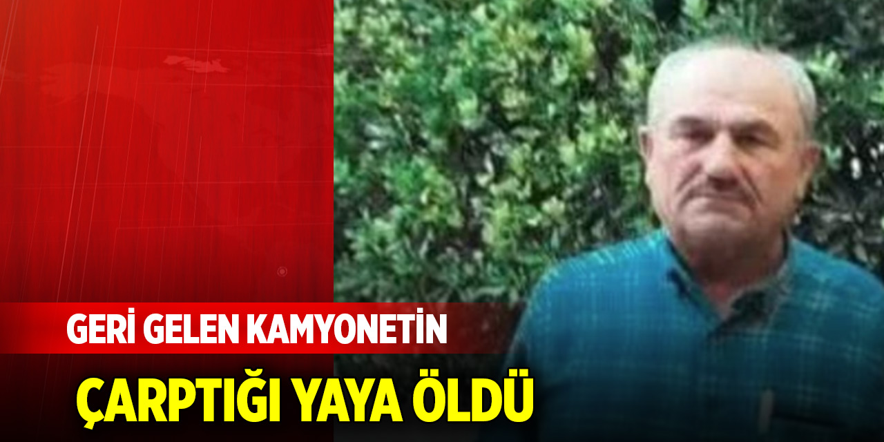 Geri gelen kamyonetin çarptığı yaya öldü