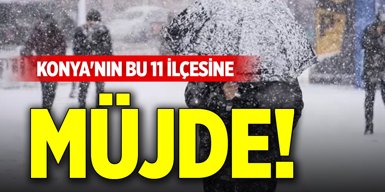 Konya'nın bu 11 ilçesine müjde!