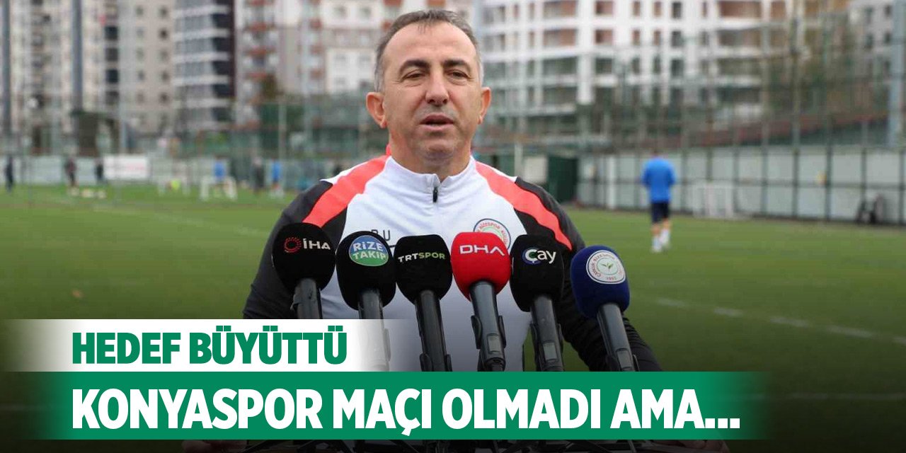 Recep Uçar hedef büyüttü: Konyaspor maçı olmadı ama...