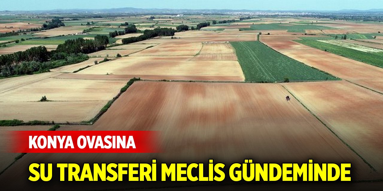 Konya Ovasına su transferi Meclis gündeminde