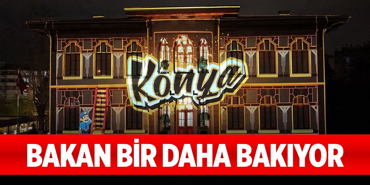 Konya'da Taş Bina’ya bakan bir daha bakıyor