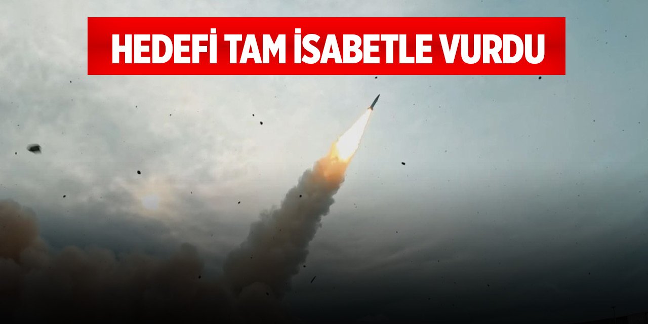 Yerli balistik füze Tayfun hedefi tam isabetle vurdu