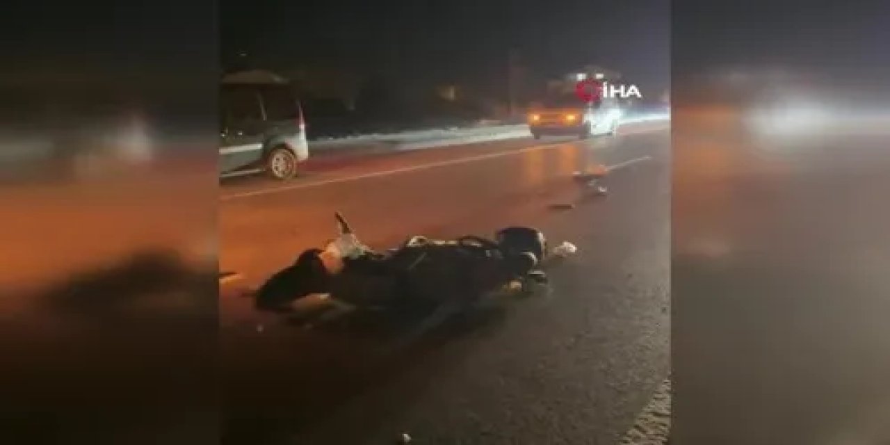 Hafif ticari araç, elektrikli bisiklete çarptı: 1 ölü