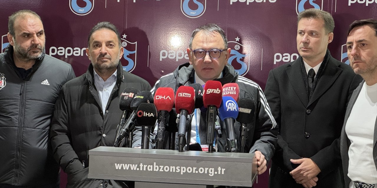 Trabzonspor, Beşiktaş maçında hakem kararına tepkiler