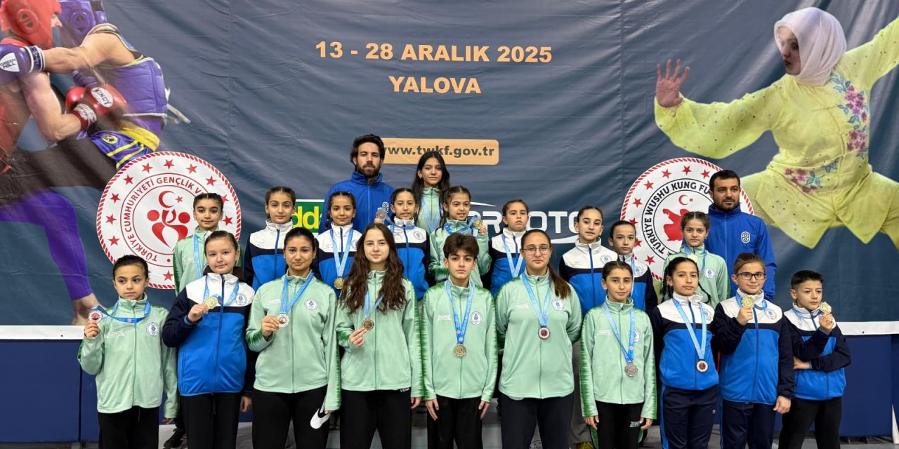 Selçuklu Belediyespor, Wushu Kung-Fu Türkiye Şampiyonasına damga vurdu!
