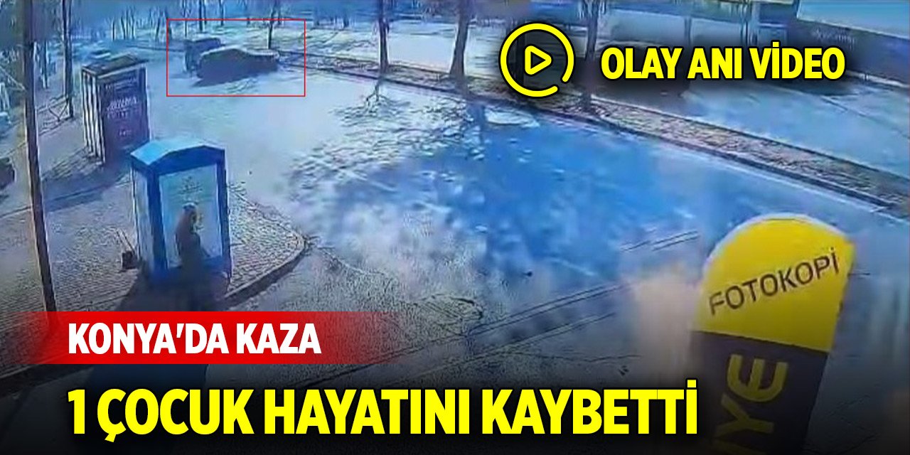 Konya merkezde makas atan otomobil ağaca çarpıp takla attı, 1 çocuk hayatını kaybetti
