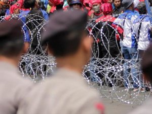 Protesters demand Indonesian president resign