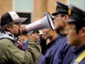 Peaceful rally in vain for SKorean protesters