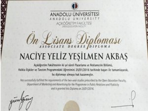 Yeliz Yeşilmen mezun oldu