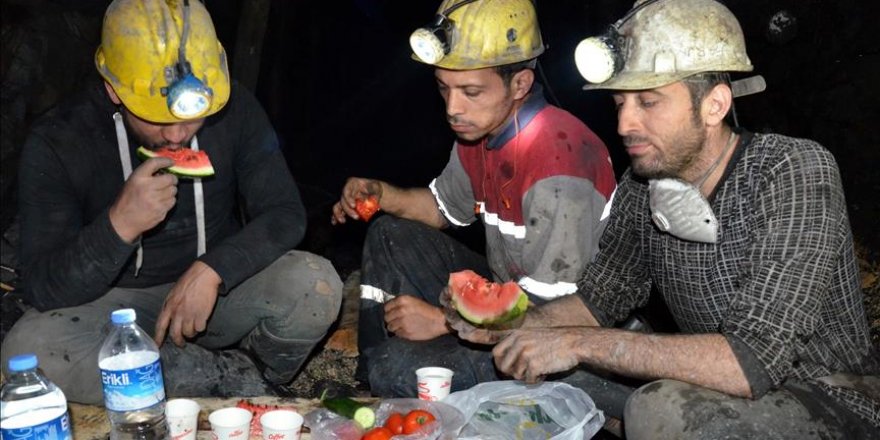 Maden ocağında ilk sahur