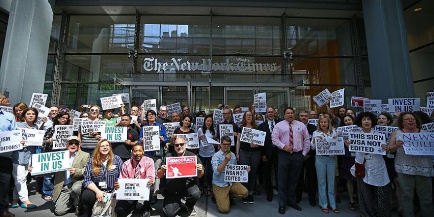 New York Times çalışanlarından iş bırakma eylemi