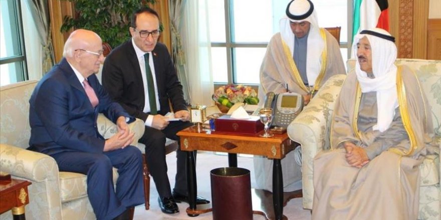 Kuwait emir meets Turkish parliament speaker