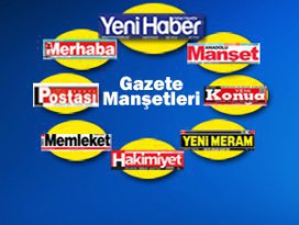 İşte Konya'daki yerel gazetelerin 1. sayfaları...