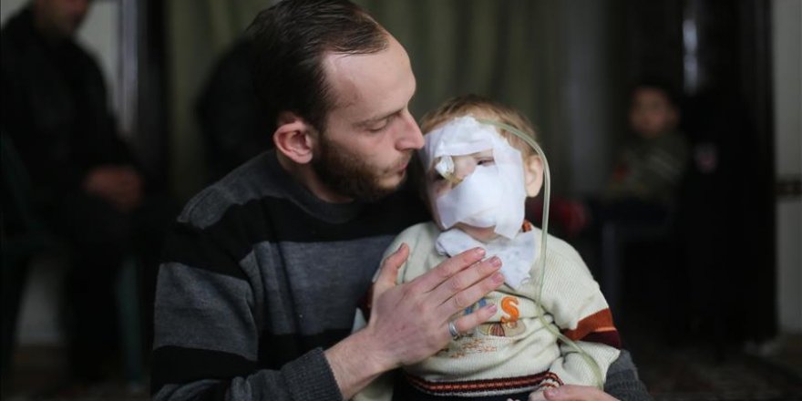 Critically injured 2-year-old Syrian awaits treatment