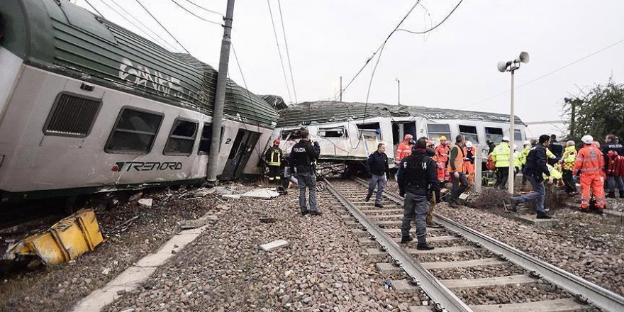 Train derails near Italy's Milan city, 2 dead