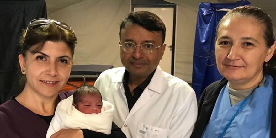 1st child born at Turkish-built hospital for Rohingya