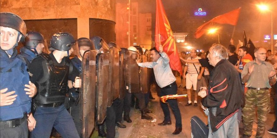 Skopje: Manifestation contre l’accord greco-macédonien