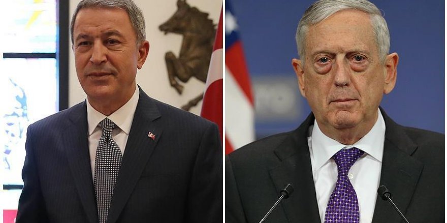 Turkish, American defense chiefs talk over phone