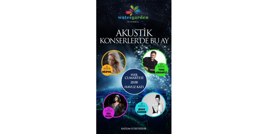 Ataşehir’de Akustik Konserleri’nin bu haftaki konuğu Tuna Kiremitçi