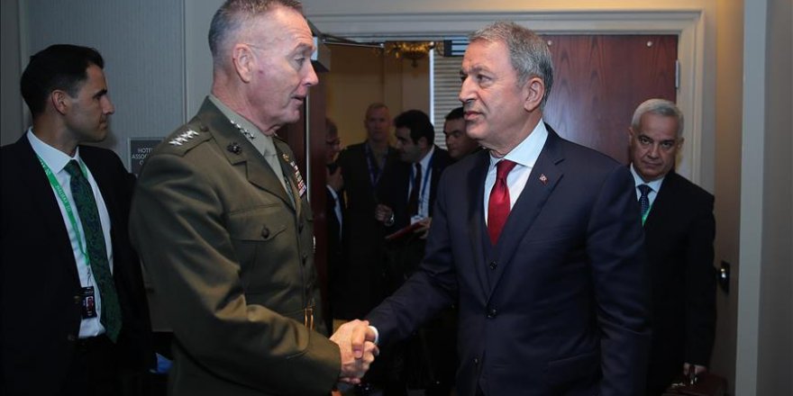 Turkish defense minister to top US general: Cut YPG ties